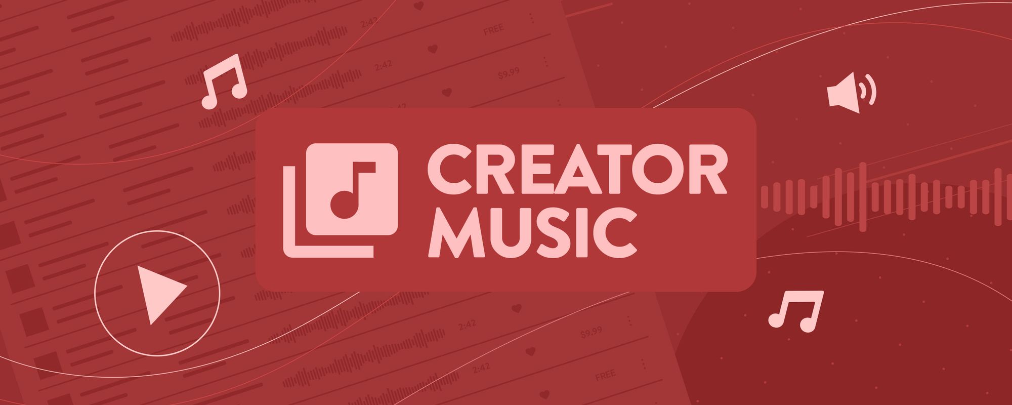 Illustration of the YouTube Creator Music logo.