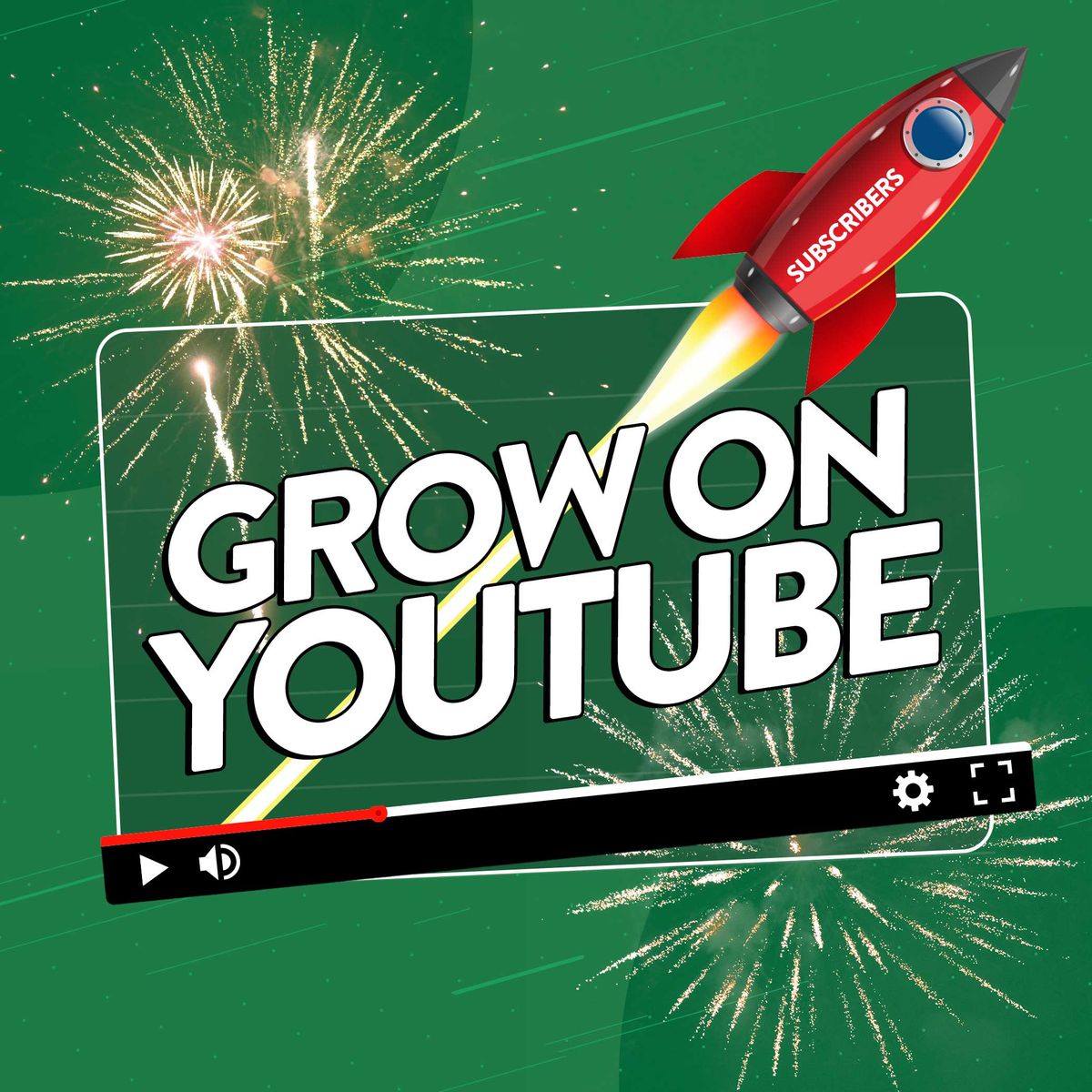 A rocket illustrating how creators can grow the number of subscribers on their YouTube channel