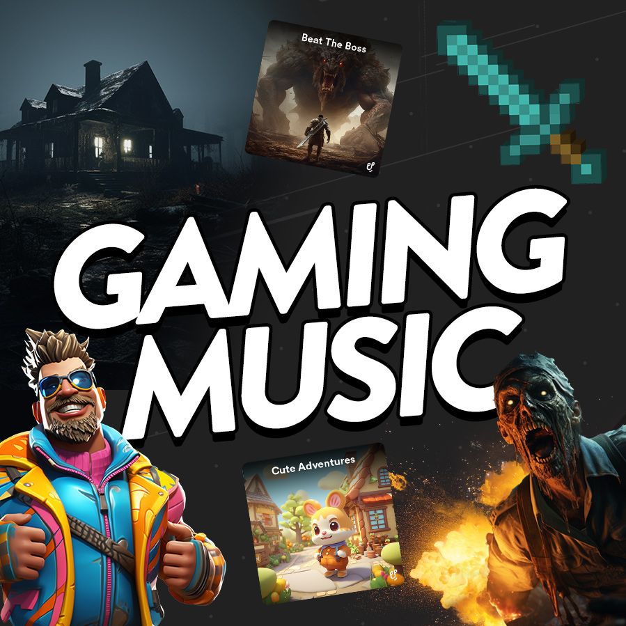 Image to accompany article explaining how content creators can find gaming music for their videos.